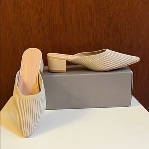 Elegant Cream Mules